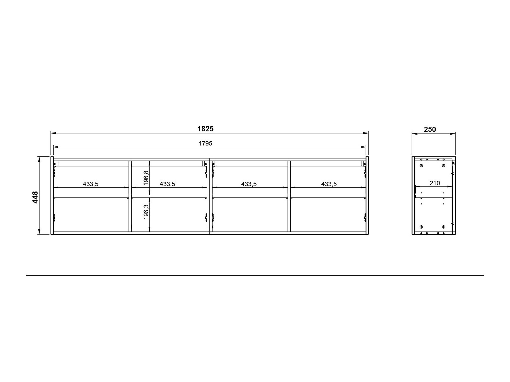 TV sto Sacramento 431 (Graphite)