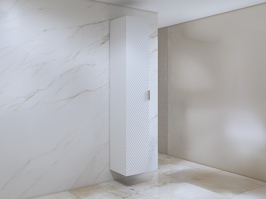 Zidni ormarić za kupatilo Liretu 105 (Belo)