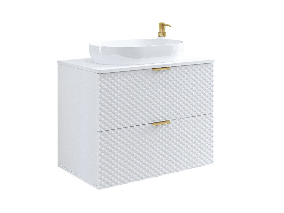 Zidni kupatilski ormarić za umivaonik Liretu 107 (Belo)