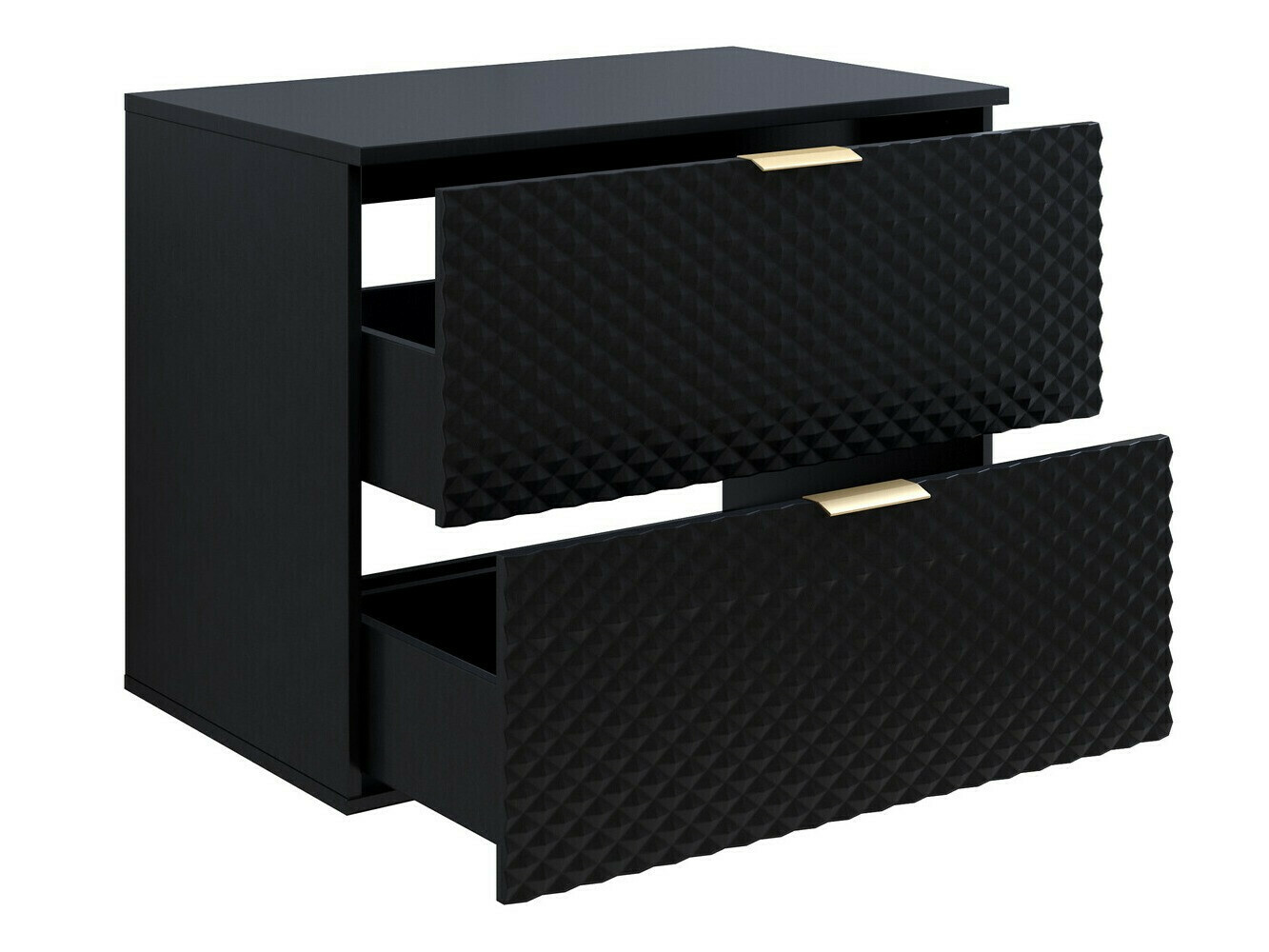 Zidni kupatilski ormarić za umivaonik Liretu 107 (Crno)