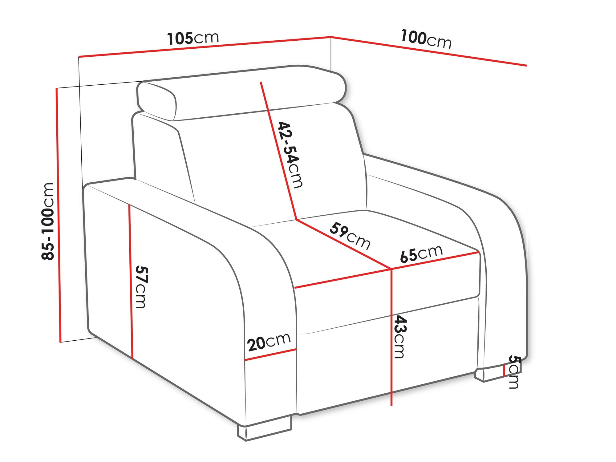 Fotelja Ovos (Crown 4)