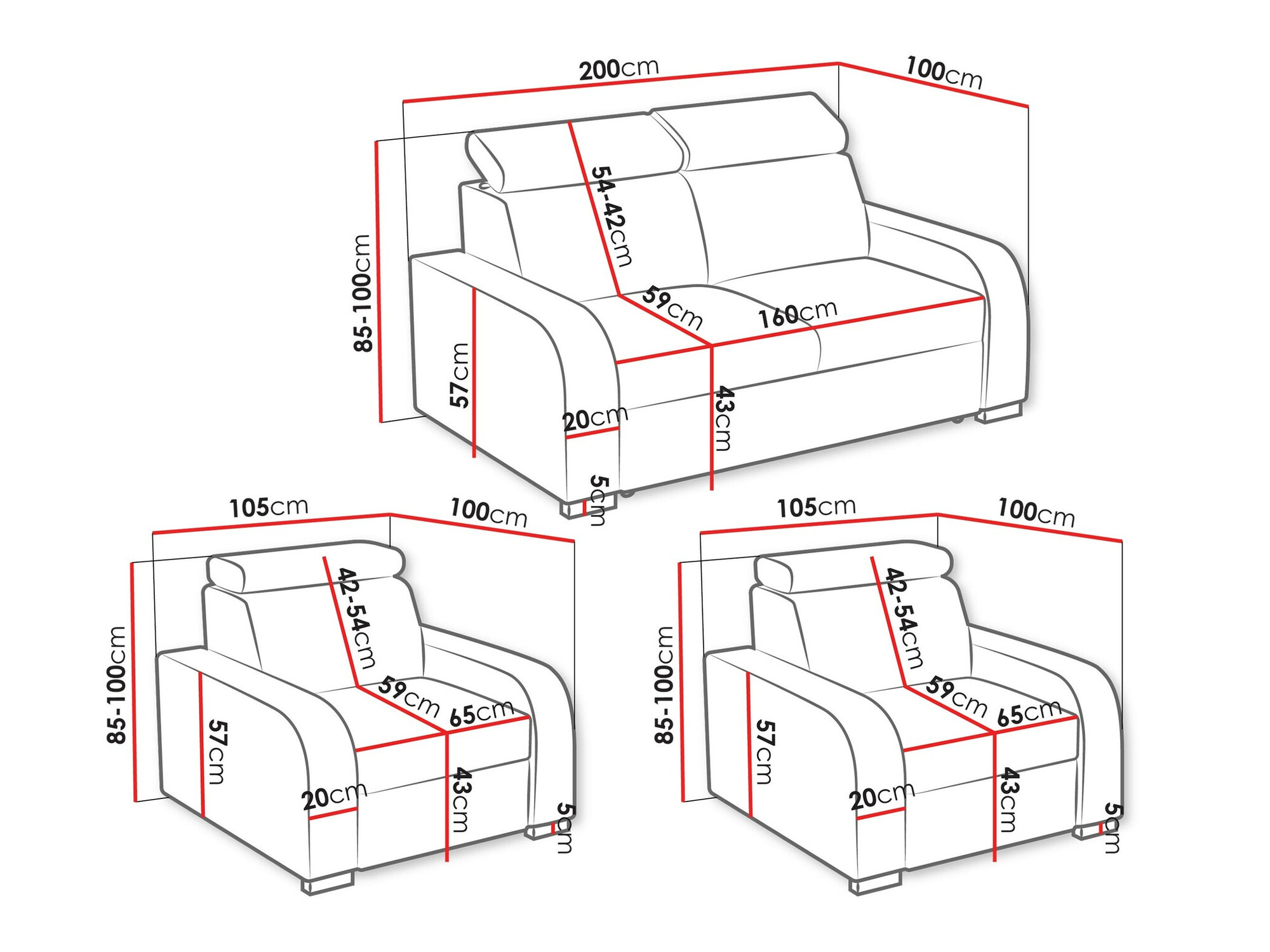 Tapaciran nameštaj set Etrcala 106 (Crown 10)