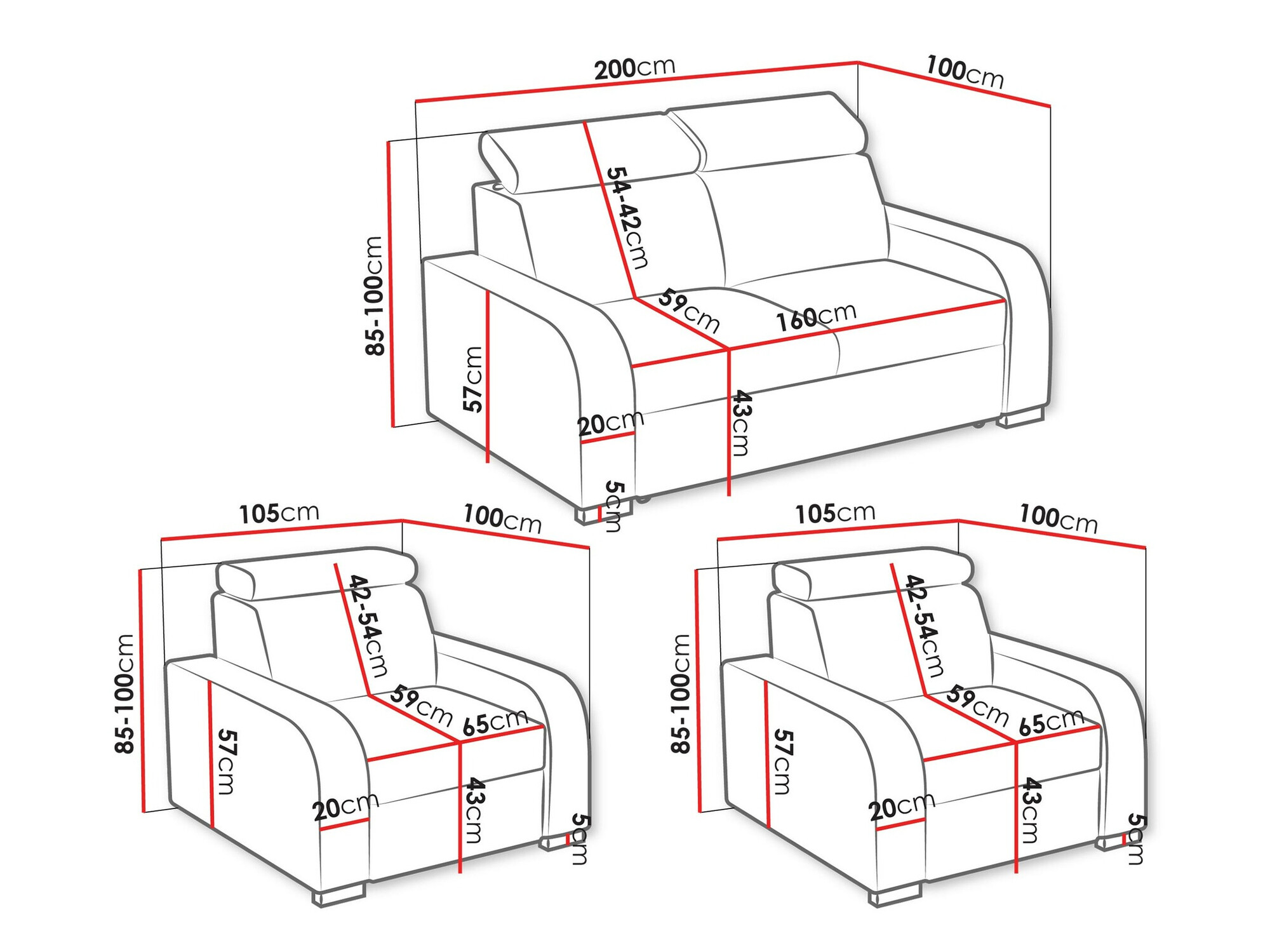 Tapaciran nameštaj set Etrcala 106 (Crown 11)
