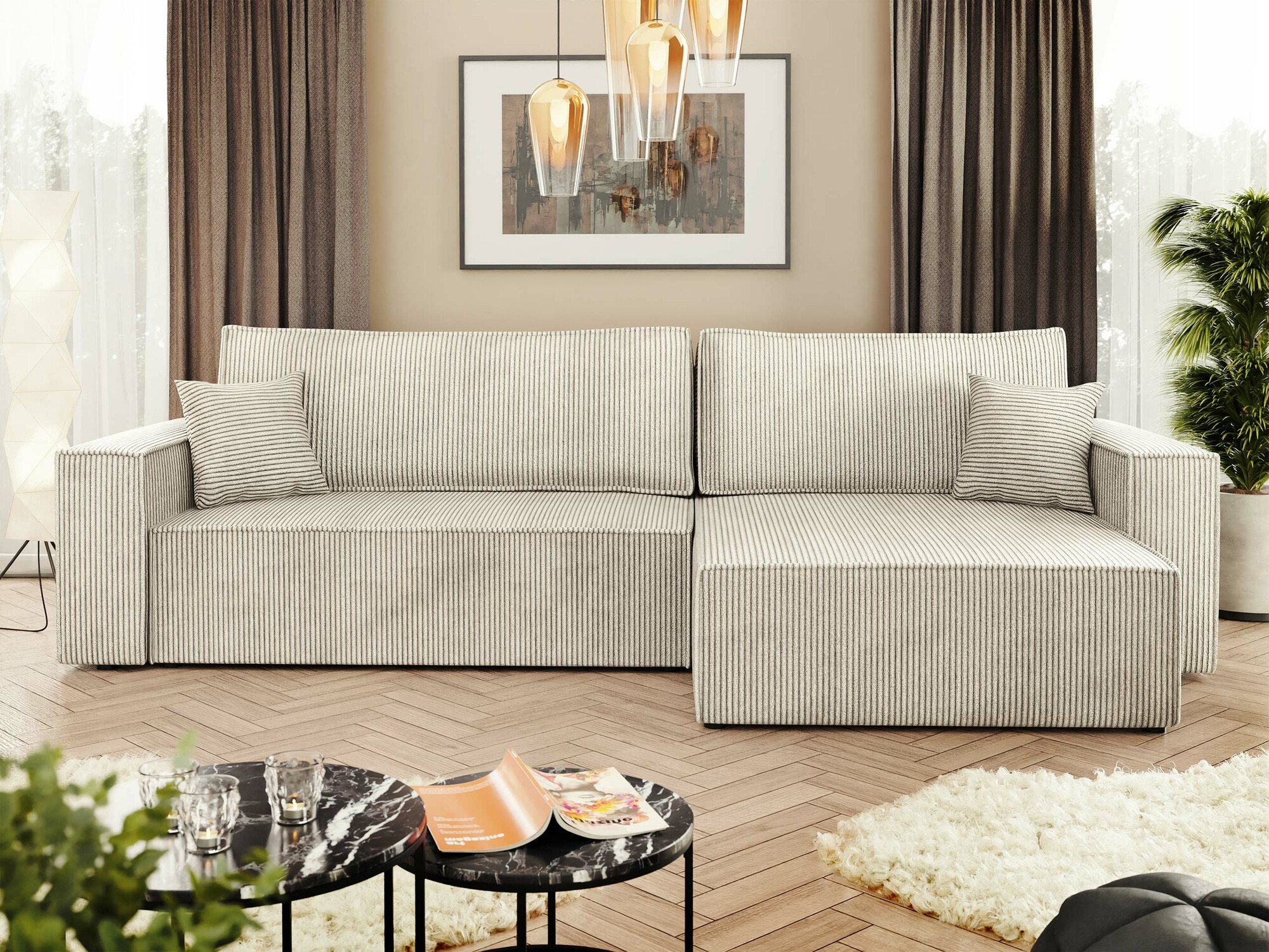 Ugaona sofa Shelton 107 (Poso 100)