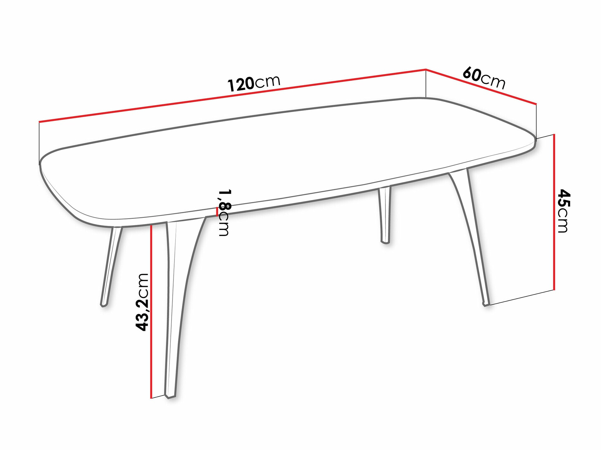 Stočić za kafu Oswego 125 (Crni mermer)