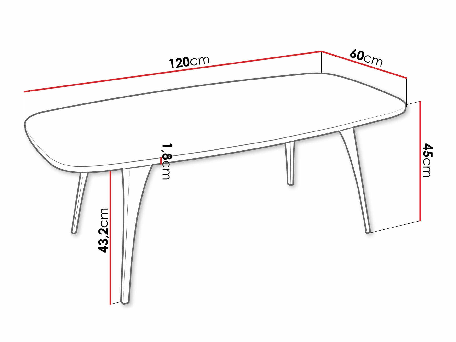 Stočić za kafu Oswego 125 (Crno)