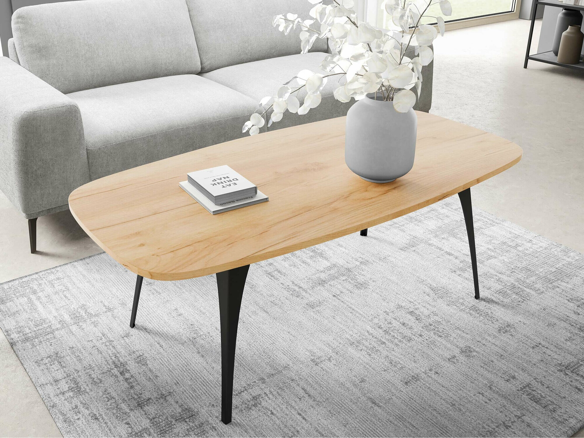 Stočić za kafu Oswego 125 (Zanatski zlatni hrast)