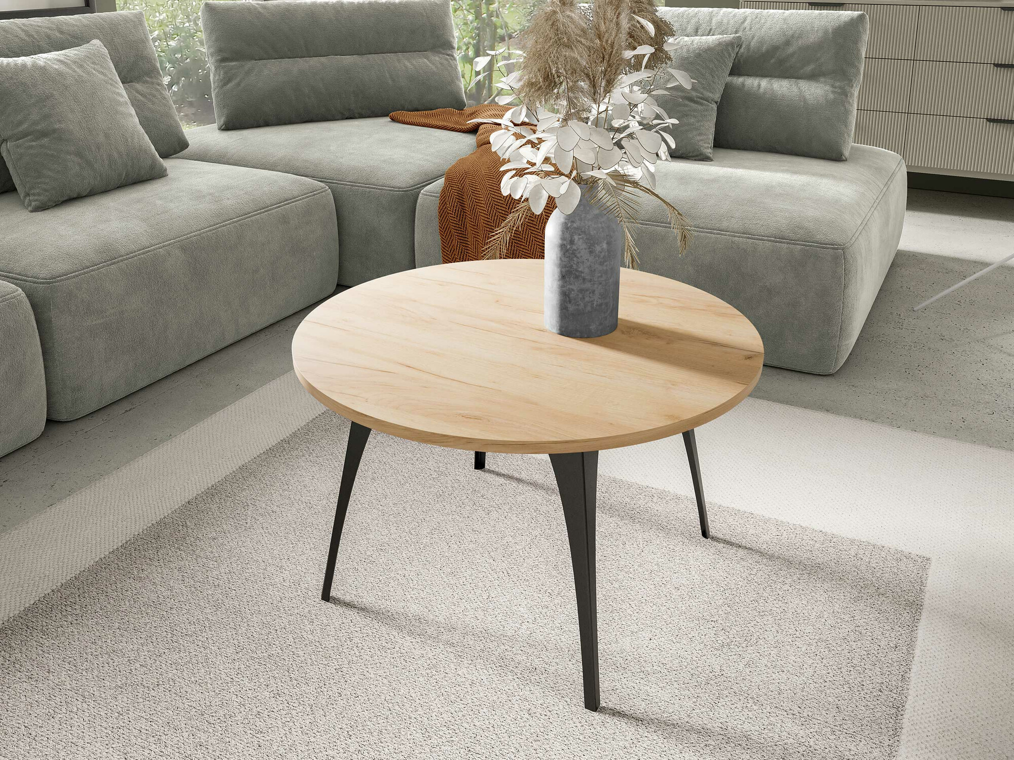 Stočić za kafu Oswego 126 (Zanatski zlatni hrast)