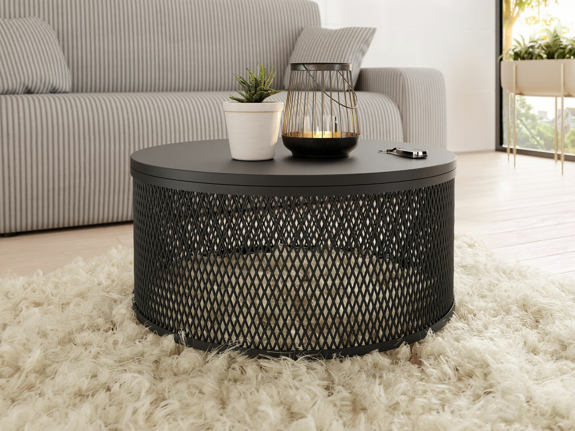 Stočić za kafu Oswego 127 (Crno)