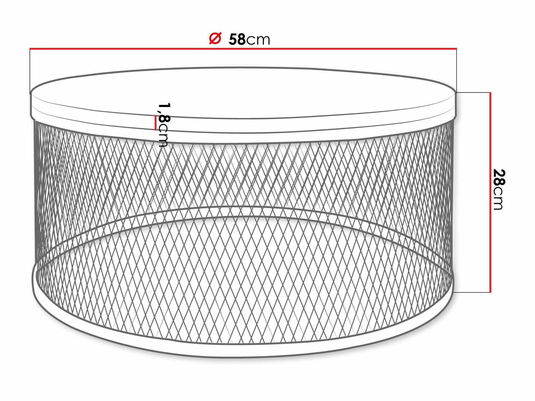 Stočić za kafu Oswego 127 (Zanatski zlatni hrast)