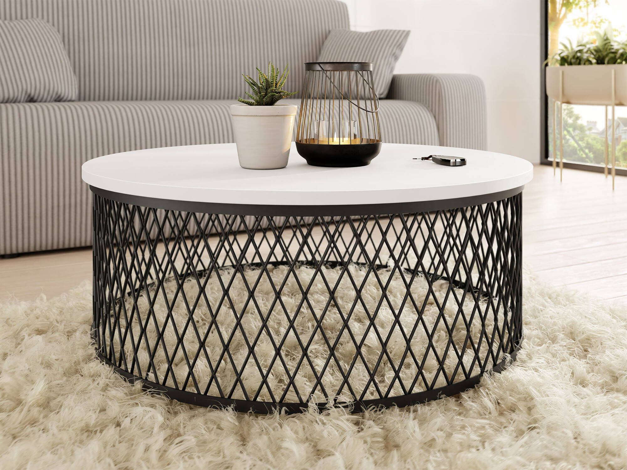 Stočić za kafu Oswego 128 (Belo)