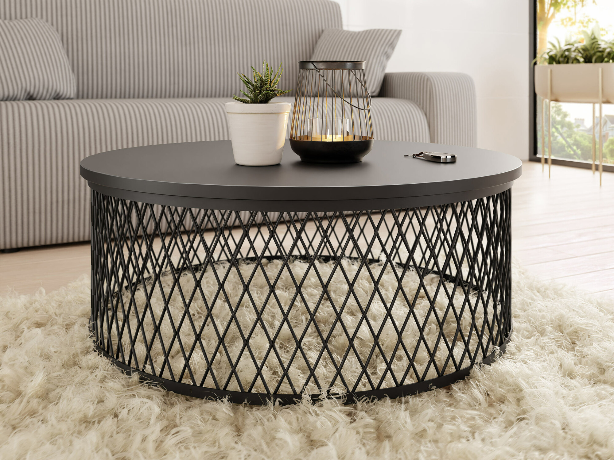 Stočić za kafu Oswego 128 (Crno)