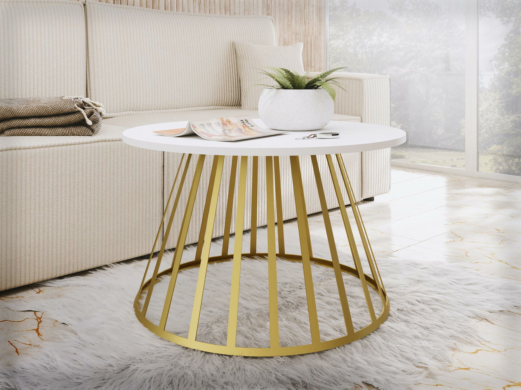 Stočić za kafu Oswego 129 (Belo)