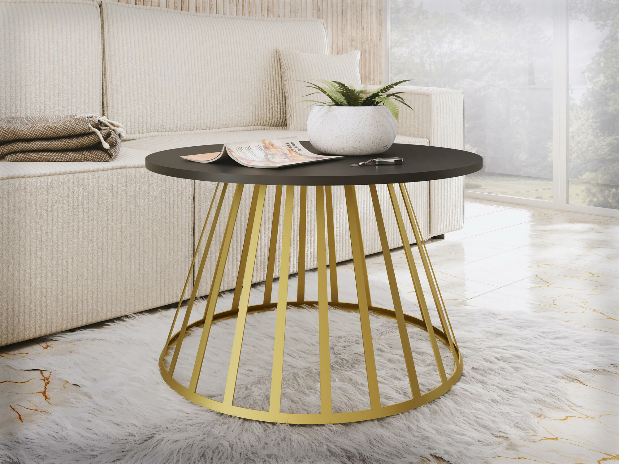 Stočić za kafu Oswego 129 (Crno)