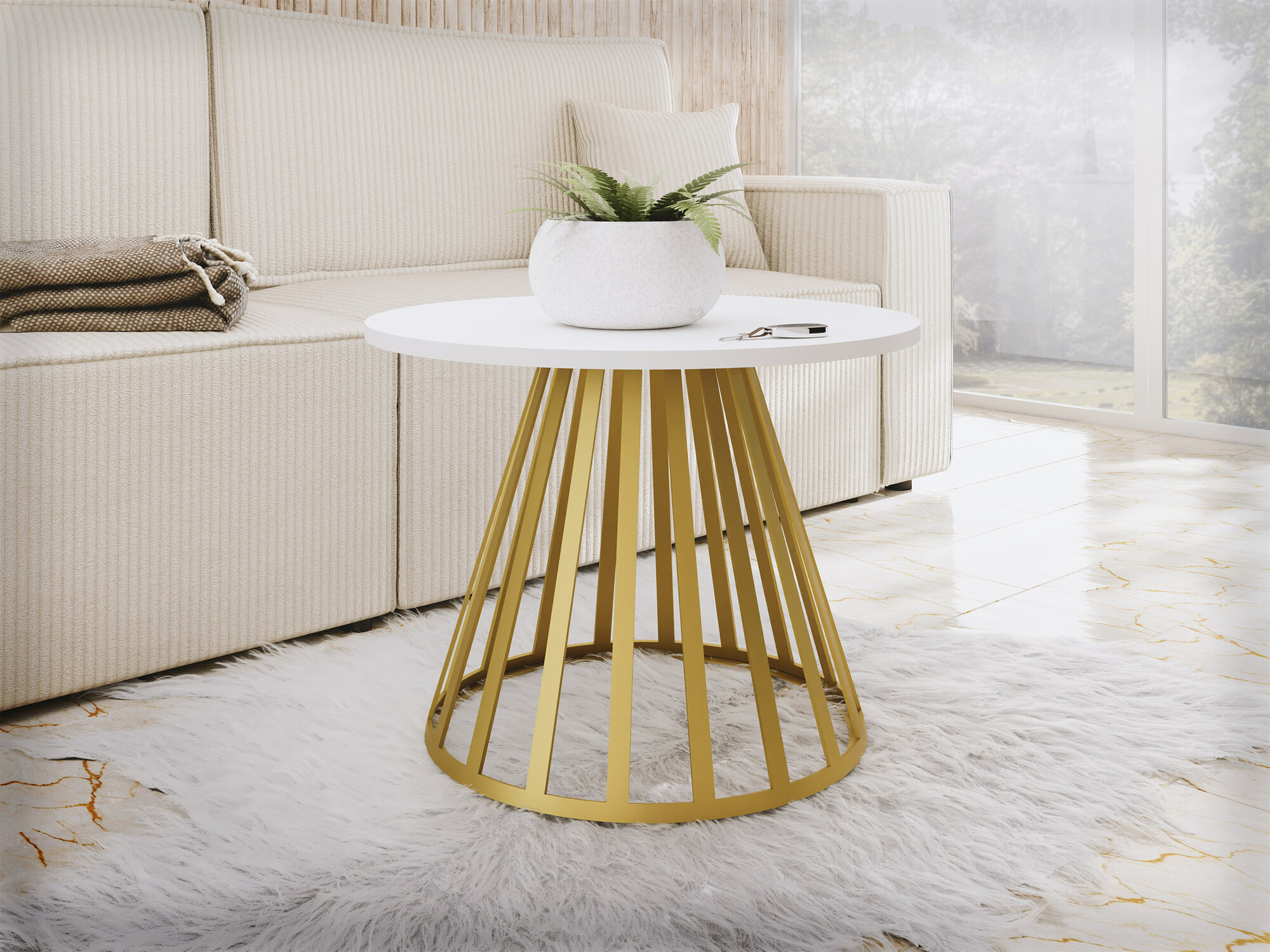 Stočić za kafu Oswego 130 (Belo)