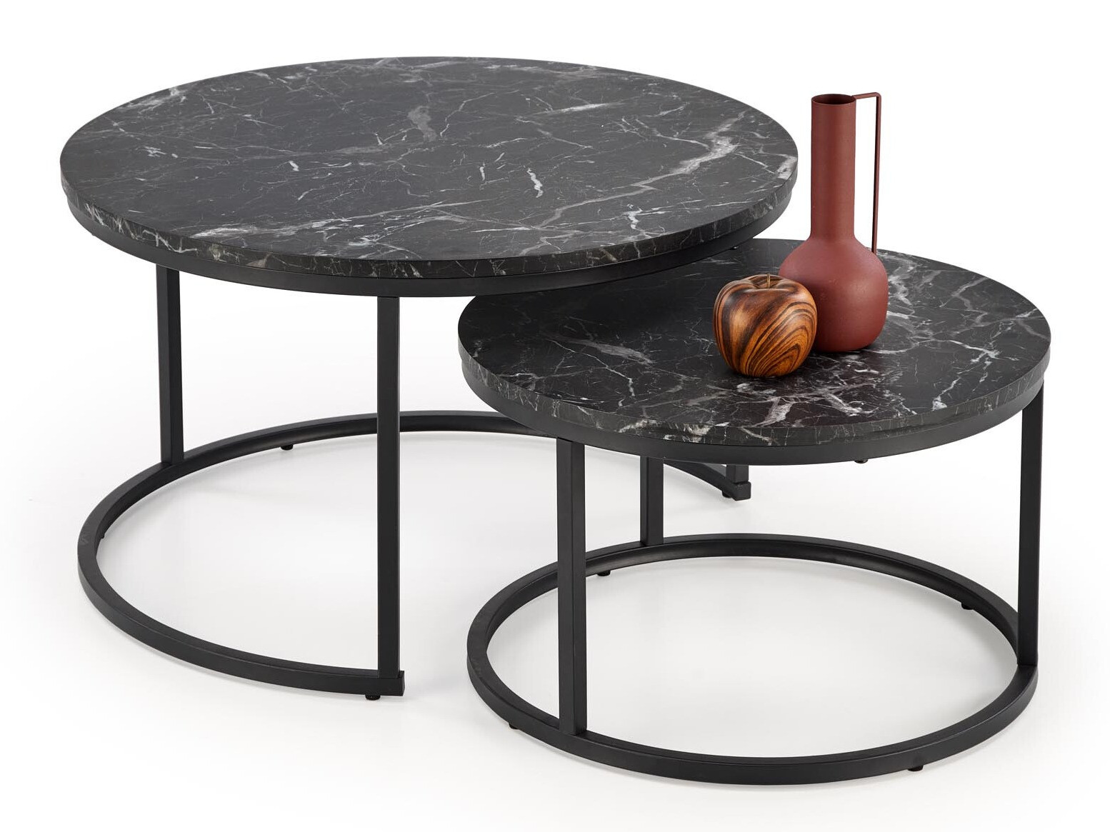 Set stočića za kafu Houston 1832 (Crni mermer)