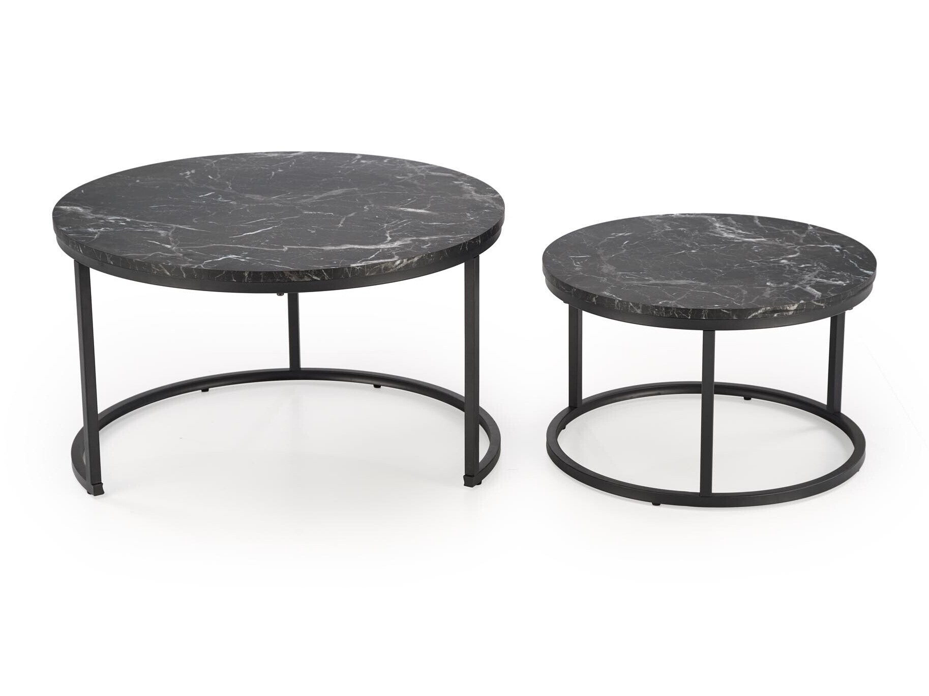 Set stočića za kafu Houston 1832 (Crni mermer)