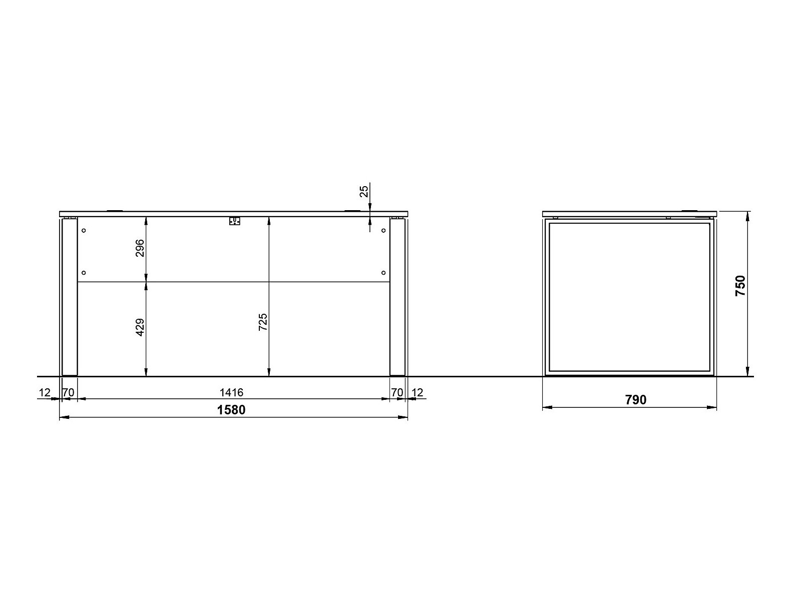 Kancelarijski sto Sacramento 468