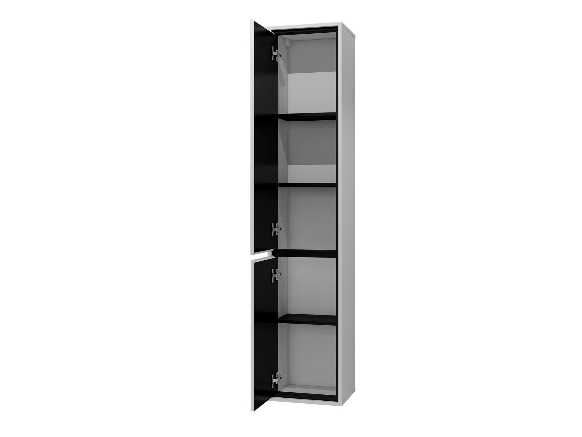 Set za kupatilo Tecavu 105 (Sjajno belo + Belo)