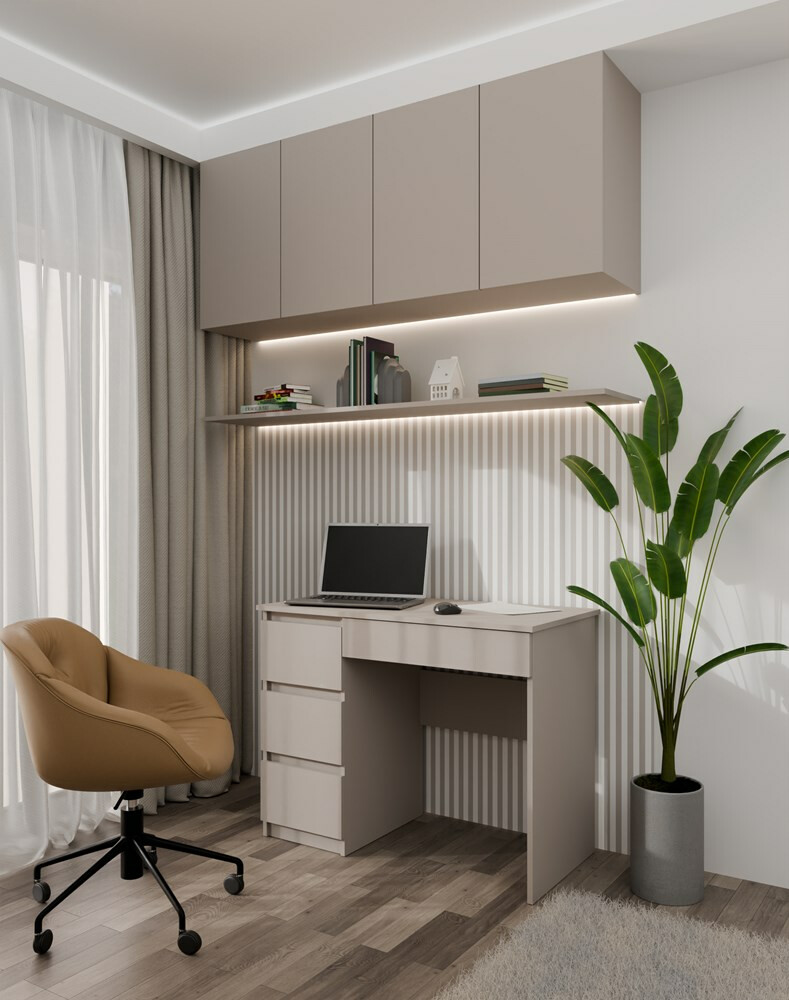 Kancelarijski sto Elbvelu 108 (Sivo)