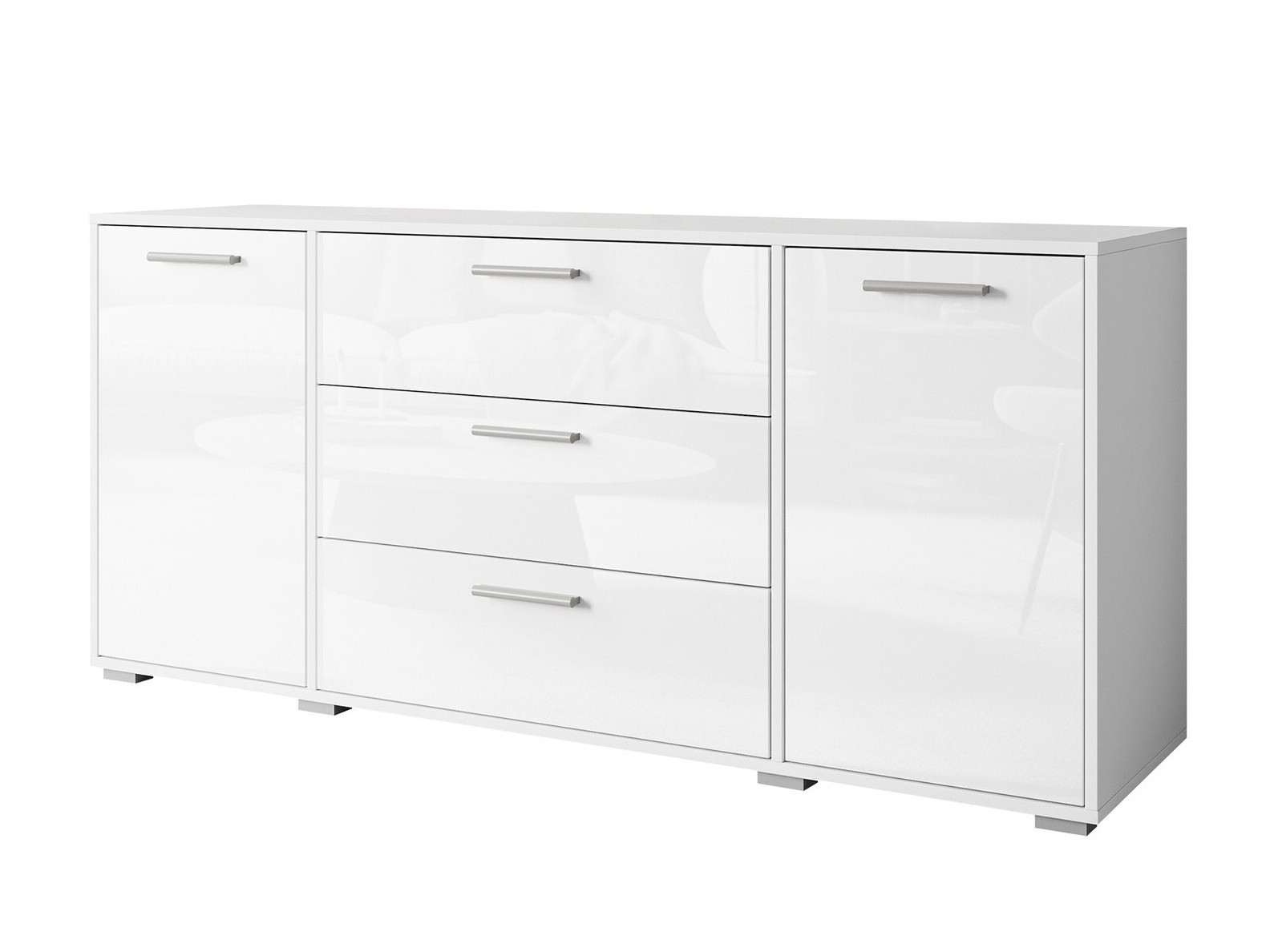 Komoda Sarasota 174 (Belo + Sjajno belo)