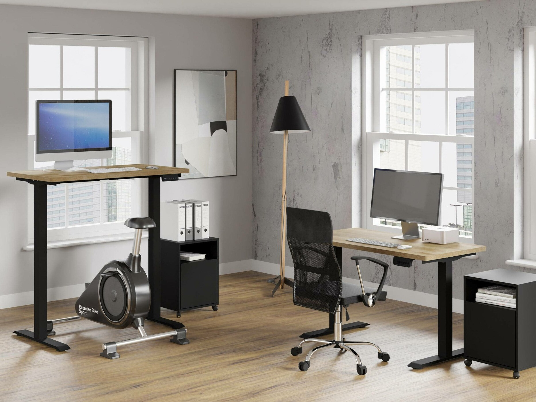 Sto sa podesivom visinom Buffalo 187 (Crno)