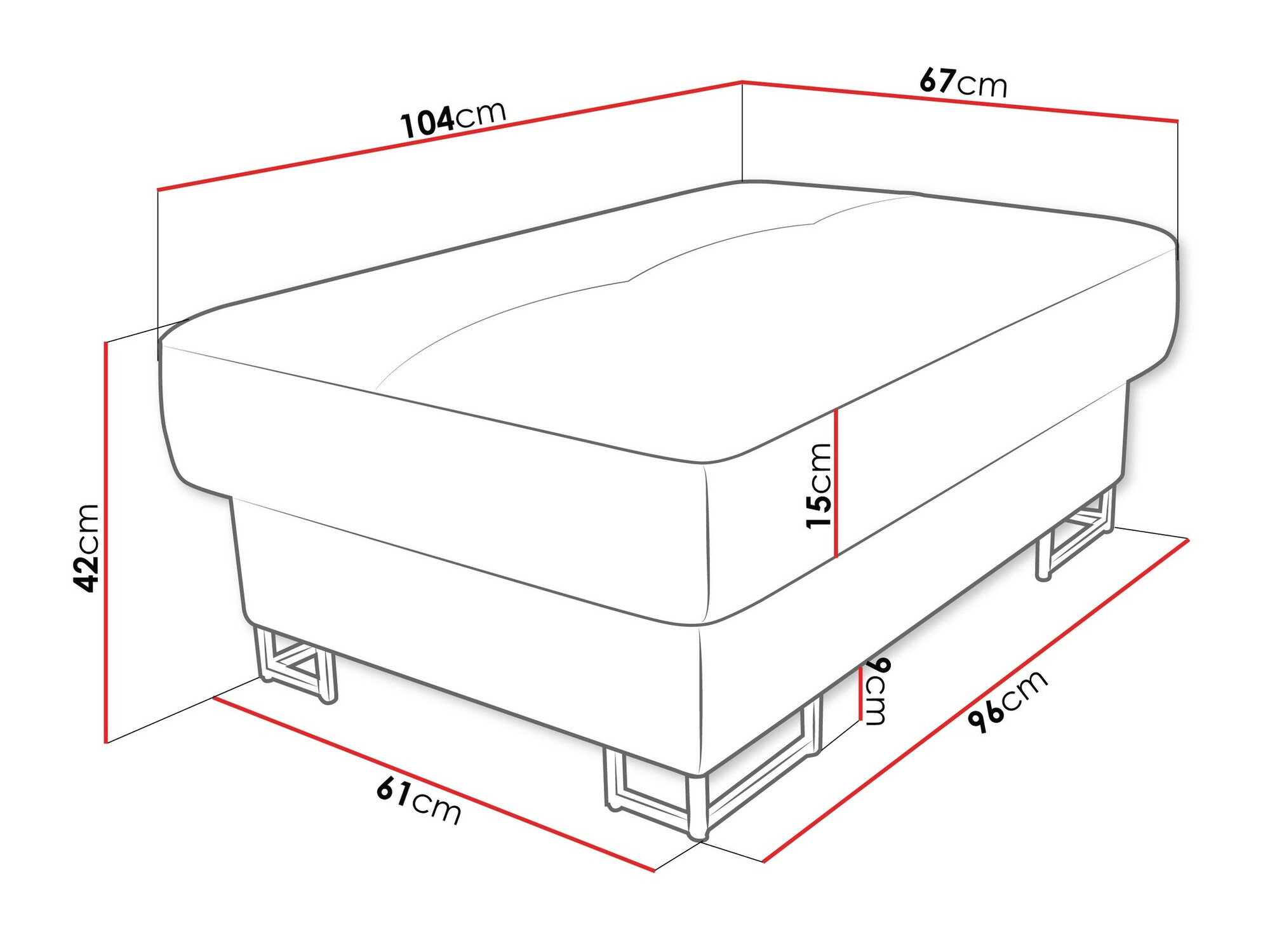Tapacirana klupa Comfivo 238 (Magic Velvet 2216)