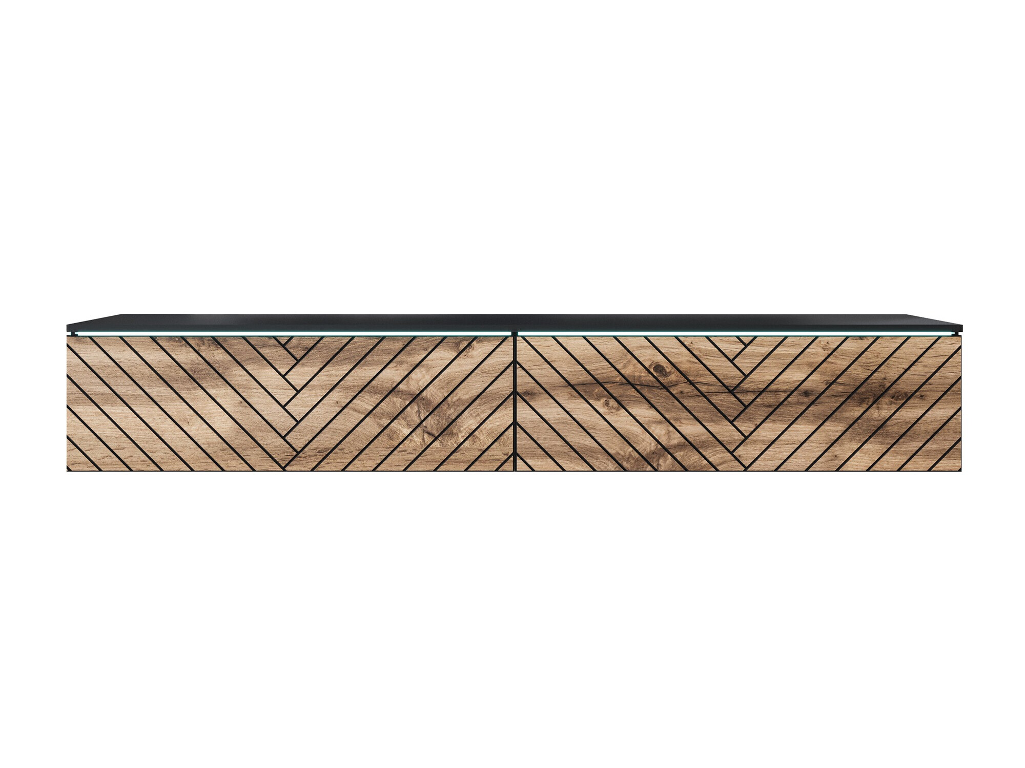 TV komoda Sarasota 166 (Grafit + Hrast Votan)