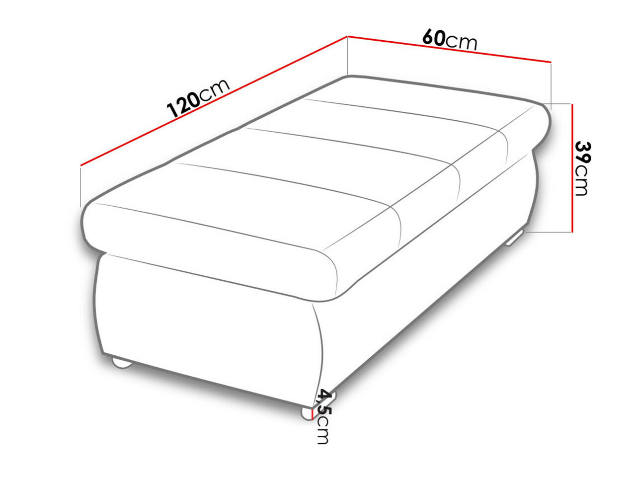 Tapacirana klupa Comfivo 143 (Rico 12)