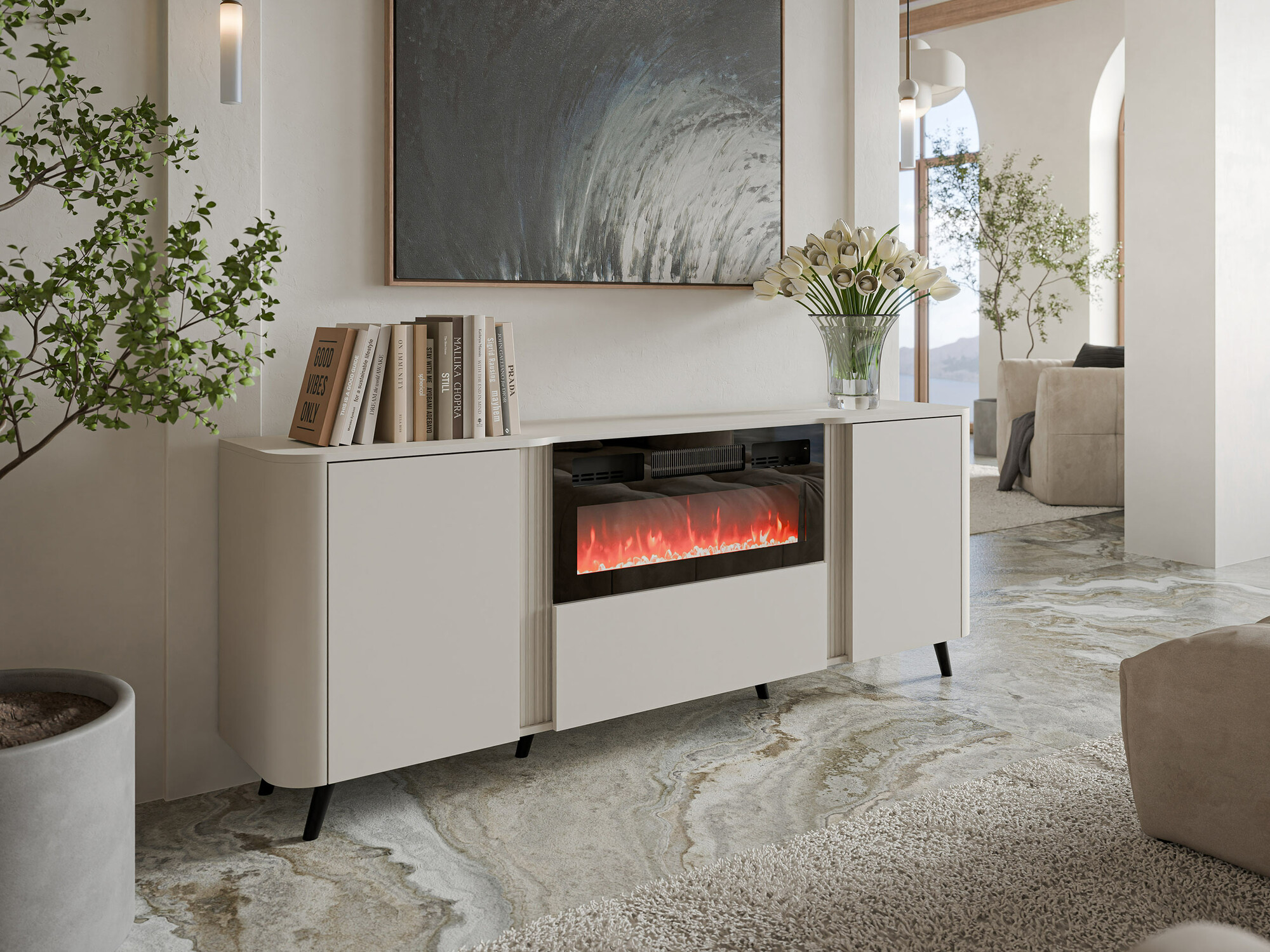 Ormarić Charlotte 202 (Kašmir + Crno)