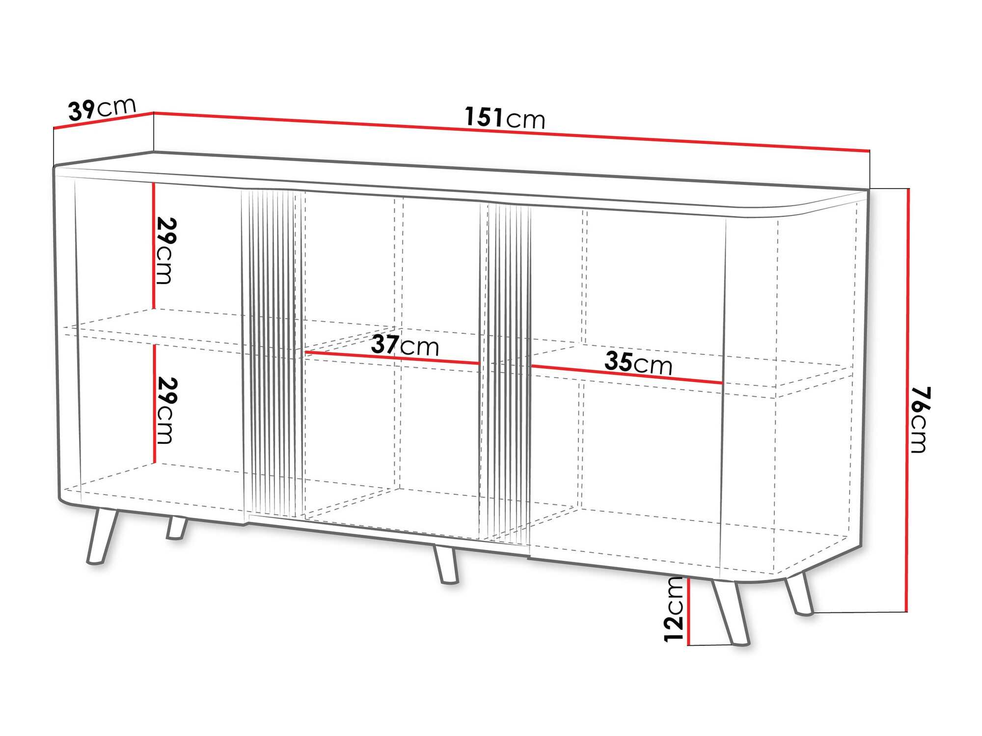 Ormarić Modus (Kašmir + Crno)