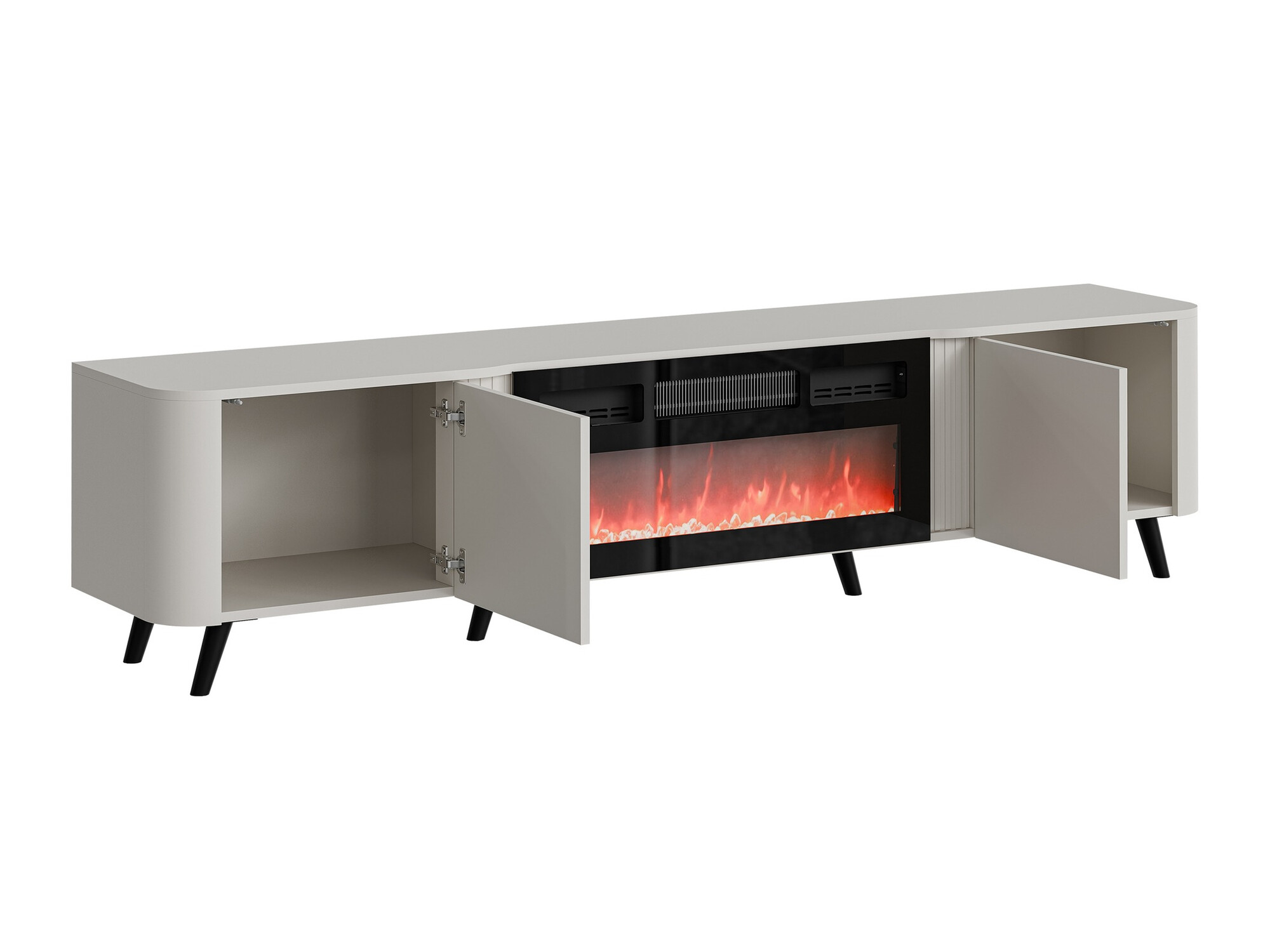 Set za dnevnu sobu Charlotte 204 (Crno + Crni mermer)