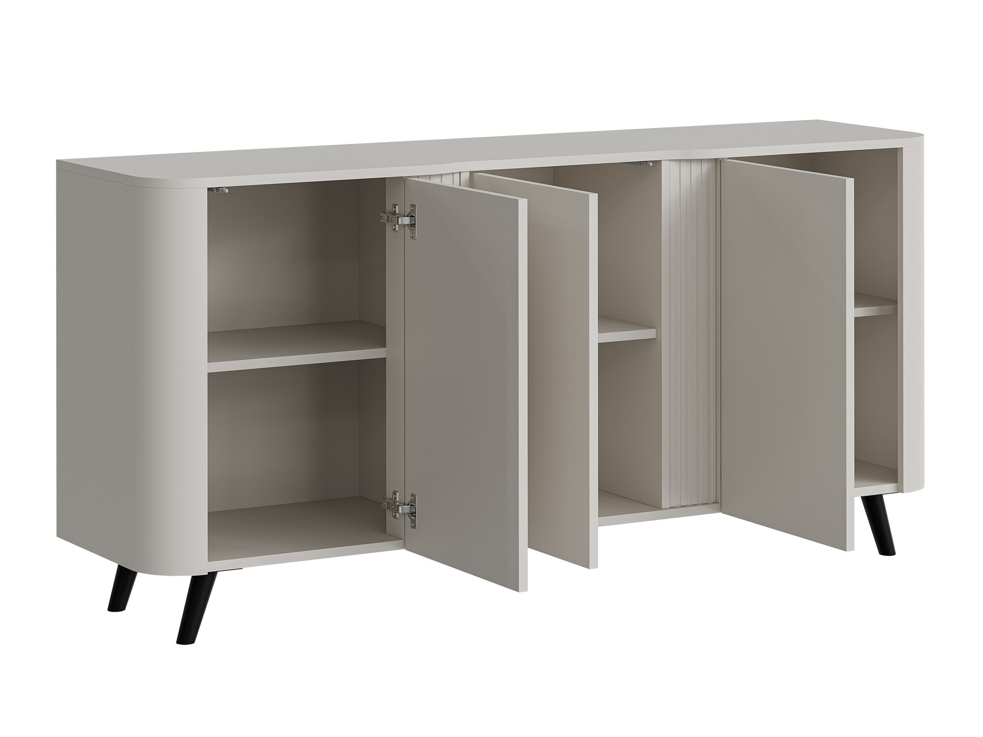 Set za dnevnu sobu Charlotte 204 (Crno + Orah)