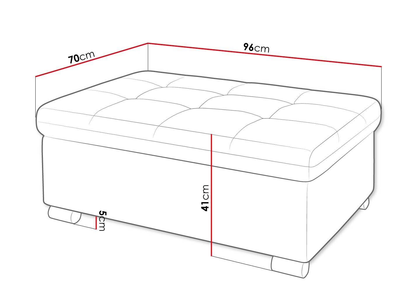 Tapacirana klupa Comfivo 118 (Rico 12)