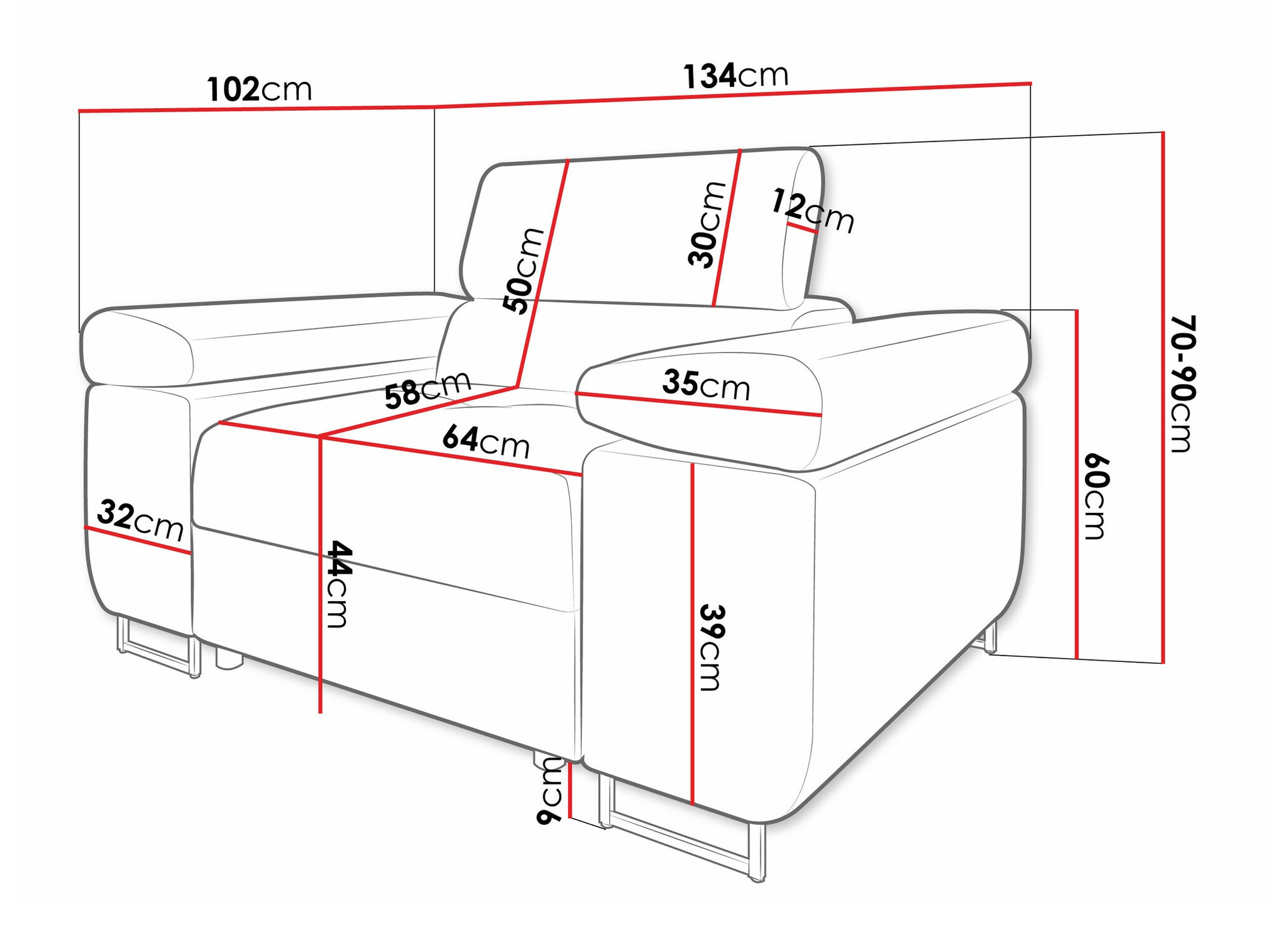 Fotelja Comfivo Eliferu 106 (Flow 06)