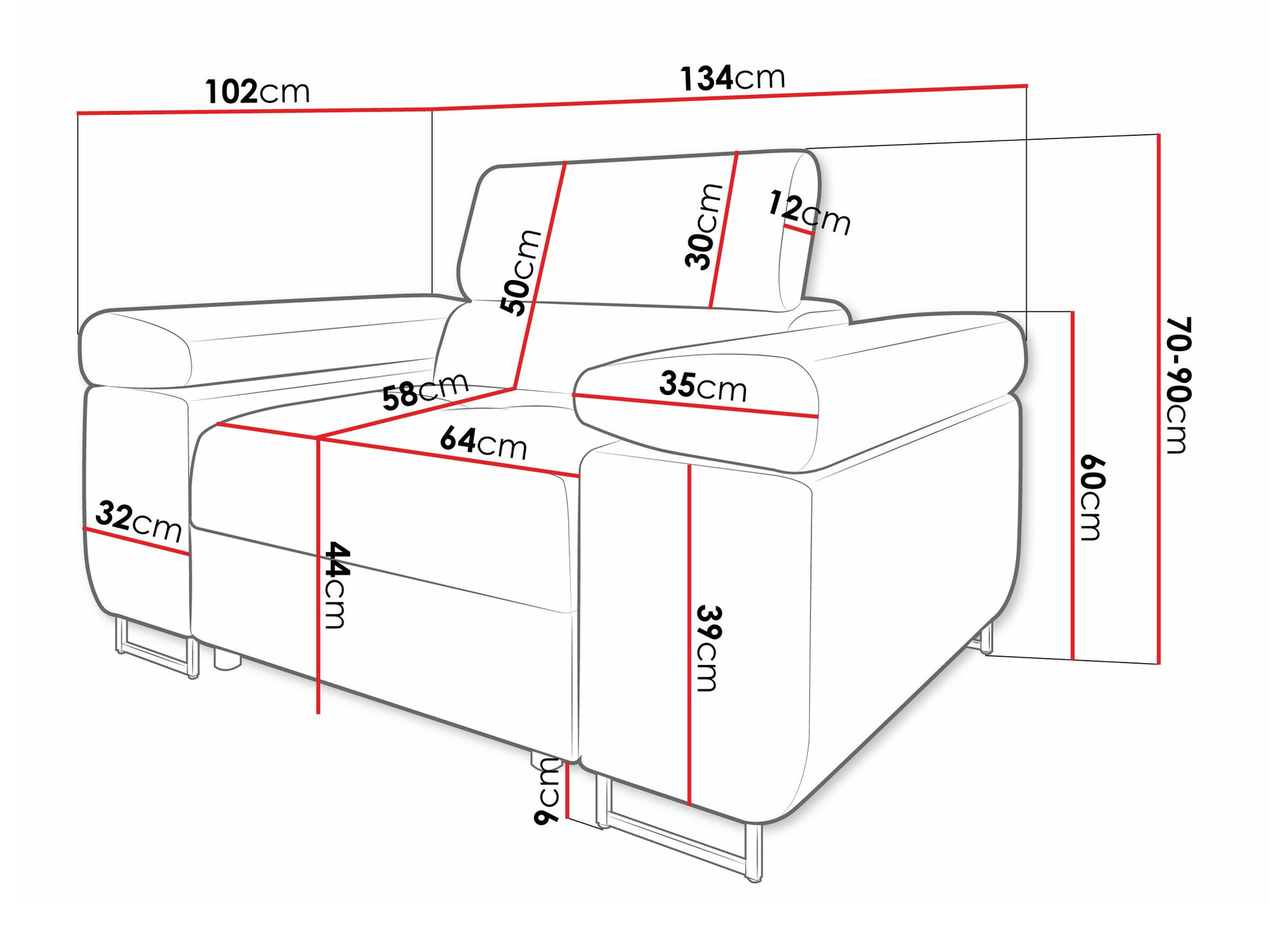 Fotelja Comfivo Eliferu 106 (Flow 09)