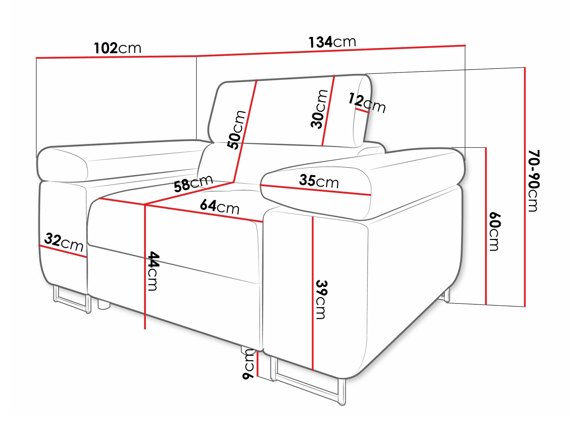 Fotelja Comfivo Eliferu 106 (Wave 05)