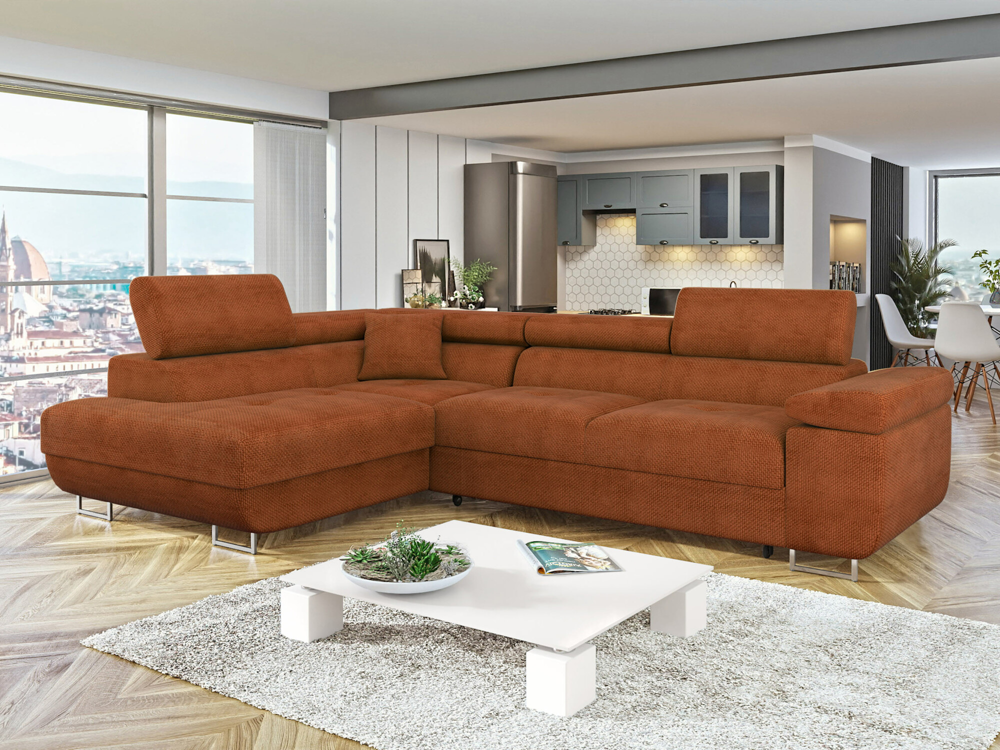 Ugaona sofa Comfivo Eliferu 100 (Flow 09)