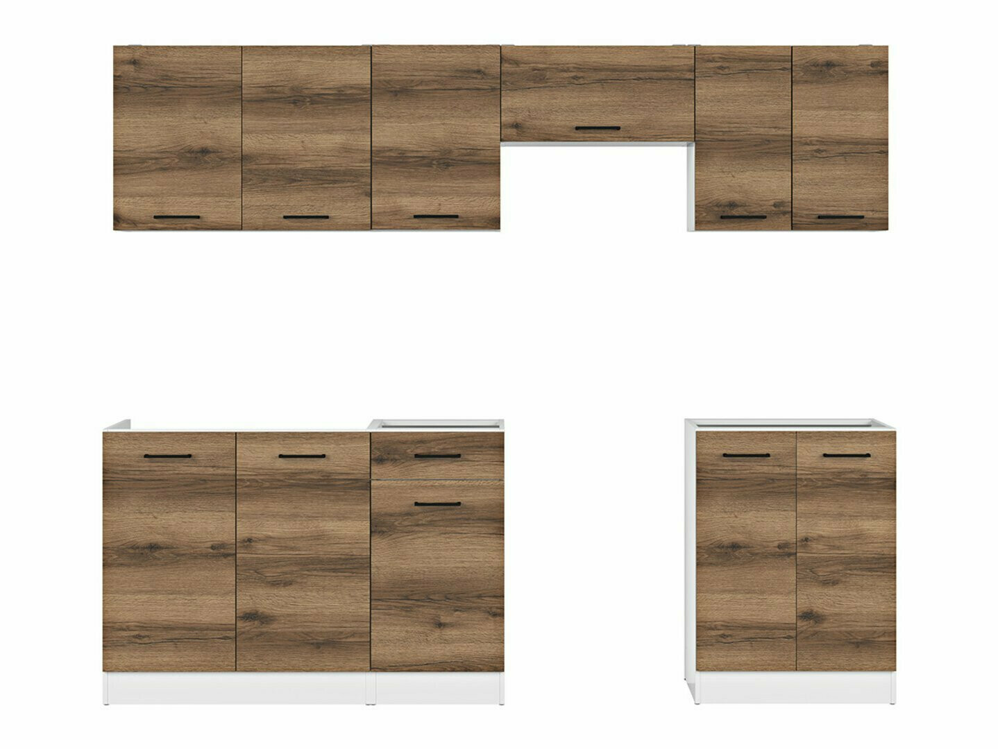 Kuhinjski set Boston 498 (Tamni Delano hrast)