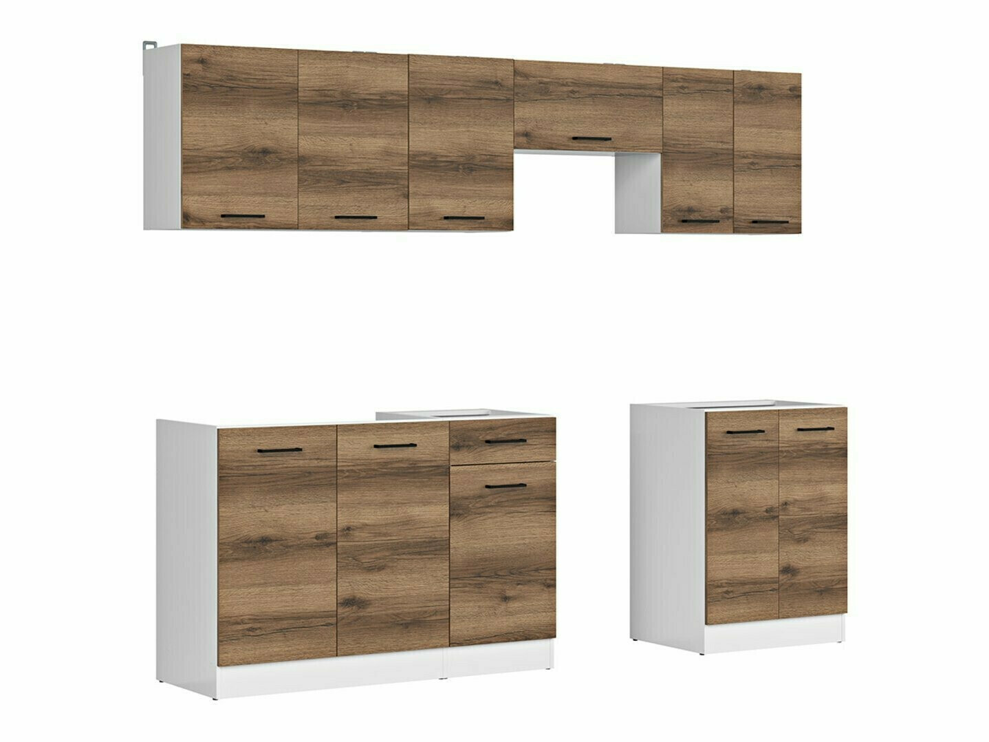 Kuhinjski set Boston 498 (Tamni Delano hrast)