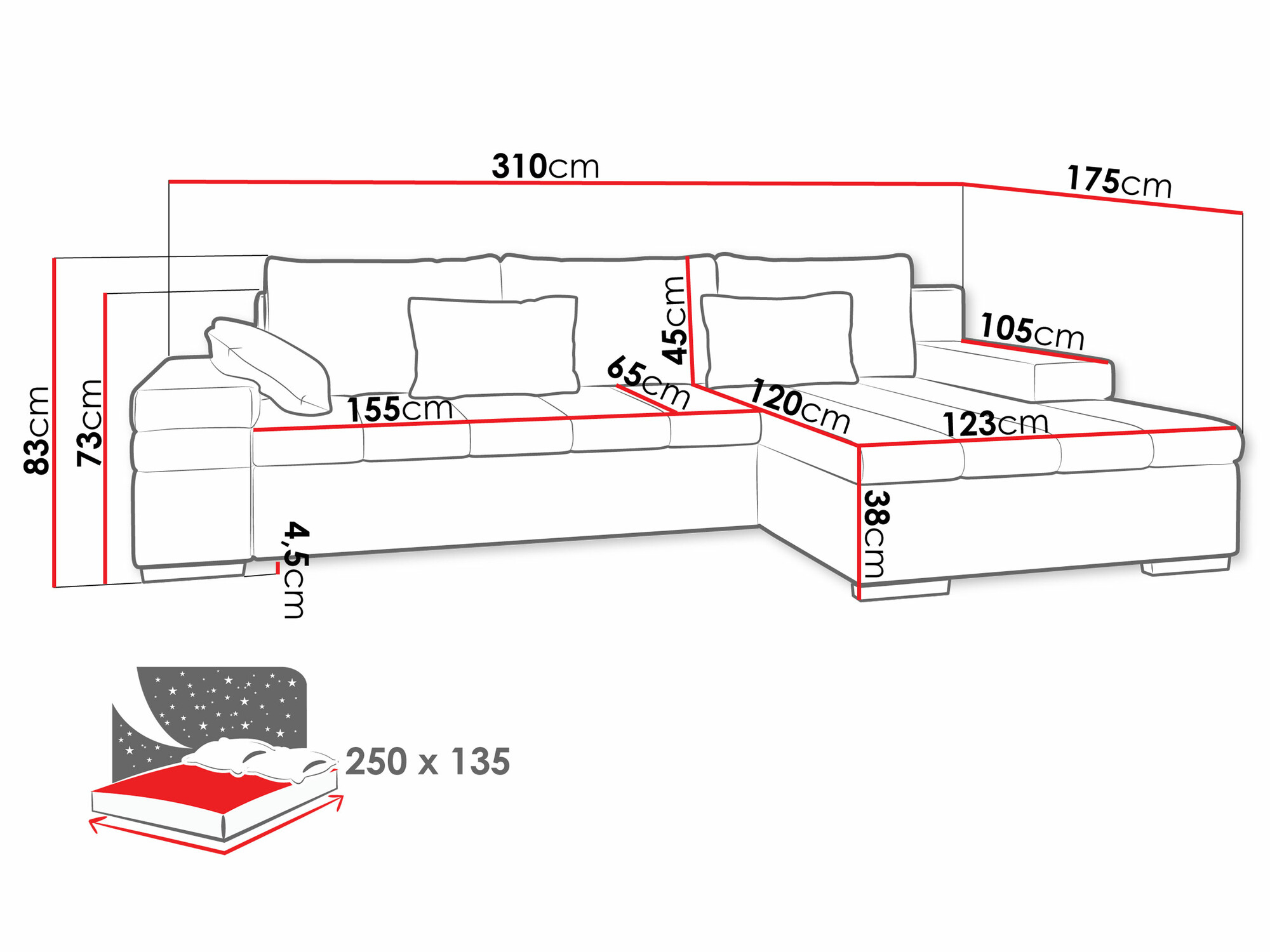 Ugaona sofa Comfivo 169 (Wave 05)