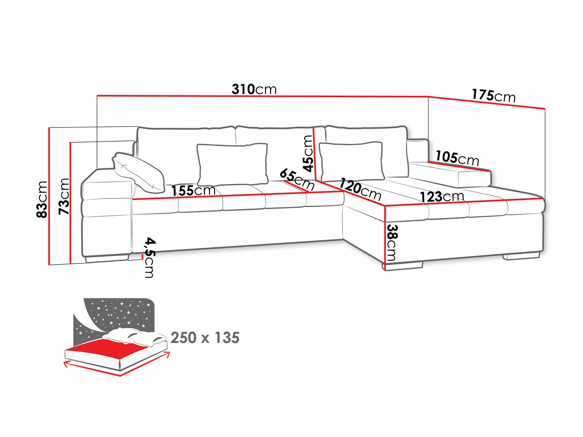 Ugaona sofa Comfivo 169 (Wave 05)