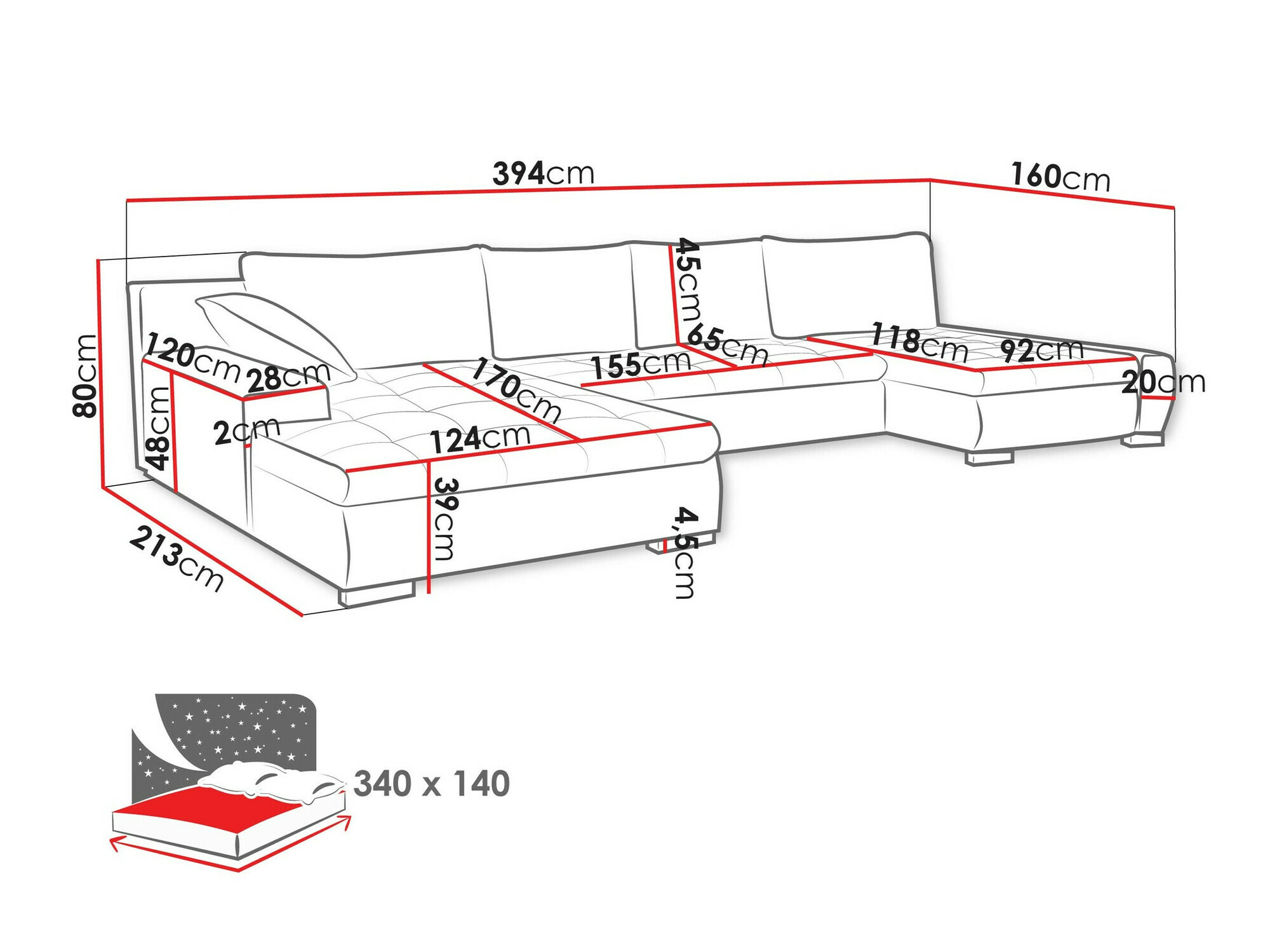 Ugaona sofa Comfivo 106 (Wave 09)