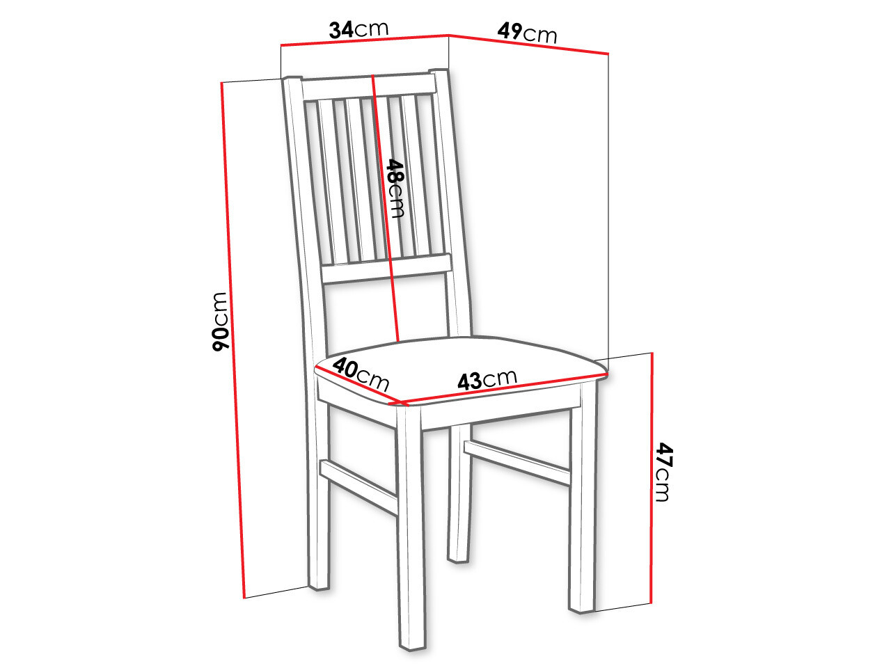 Stolica Victorville 170 (Crno)