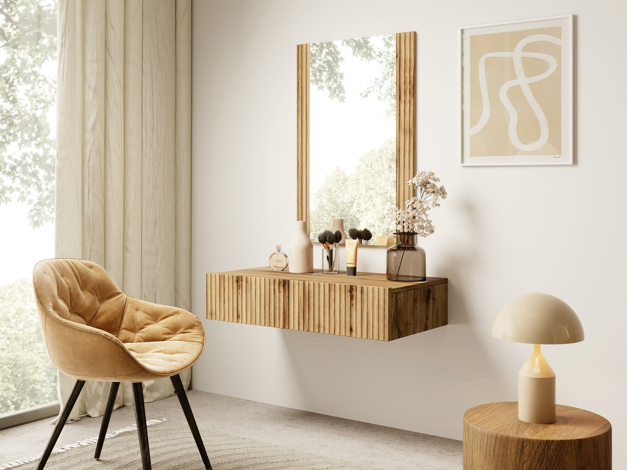 Toaletni sto Comes (Hrast Votan)