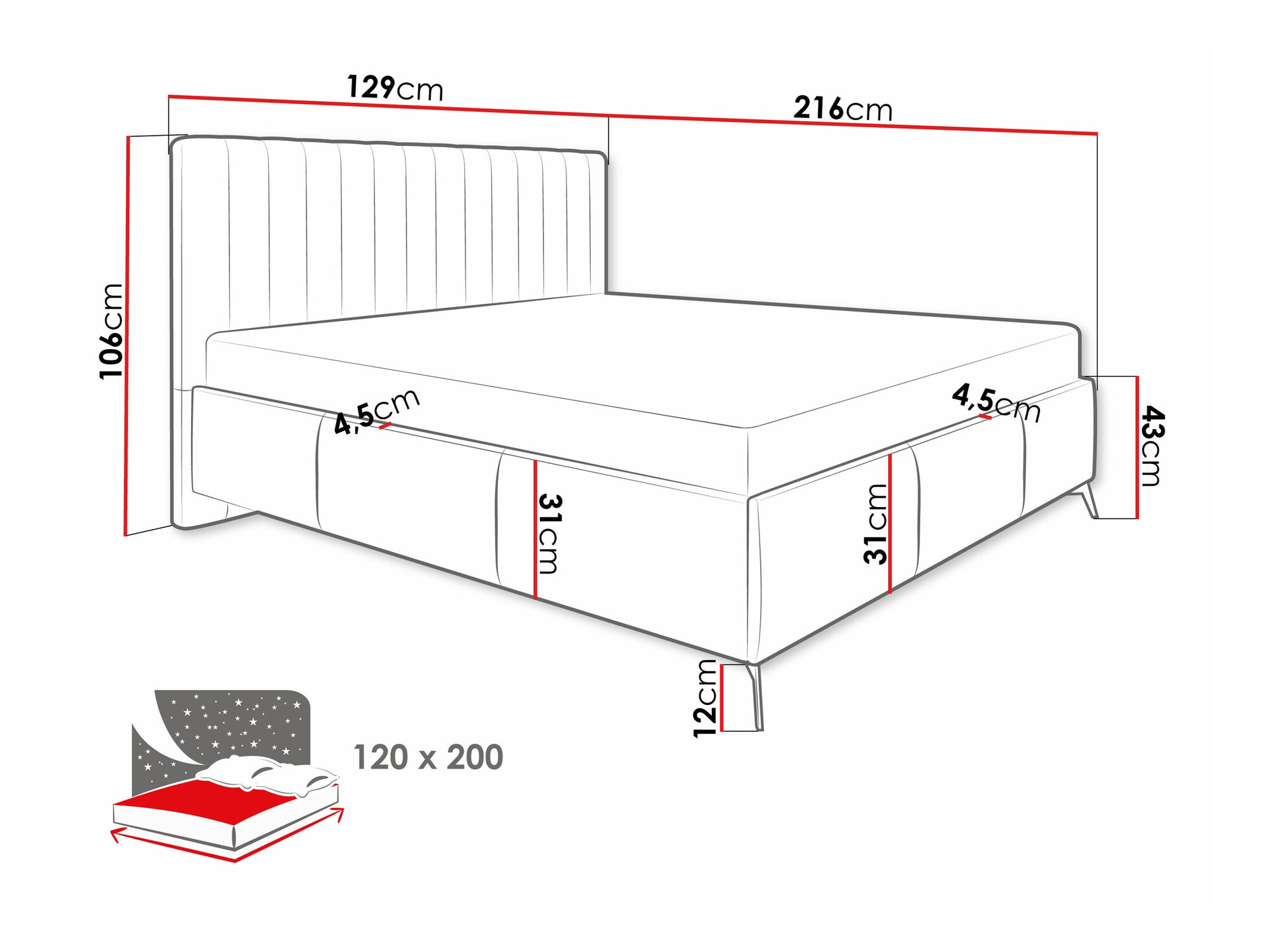 Krevet ComfiDream 173 (Fresh 01)