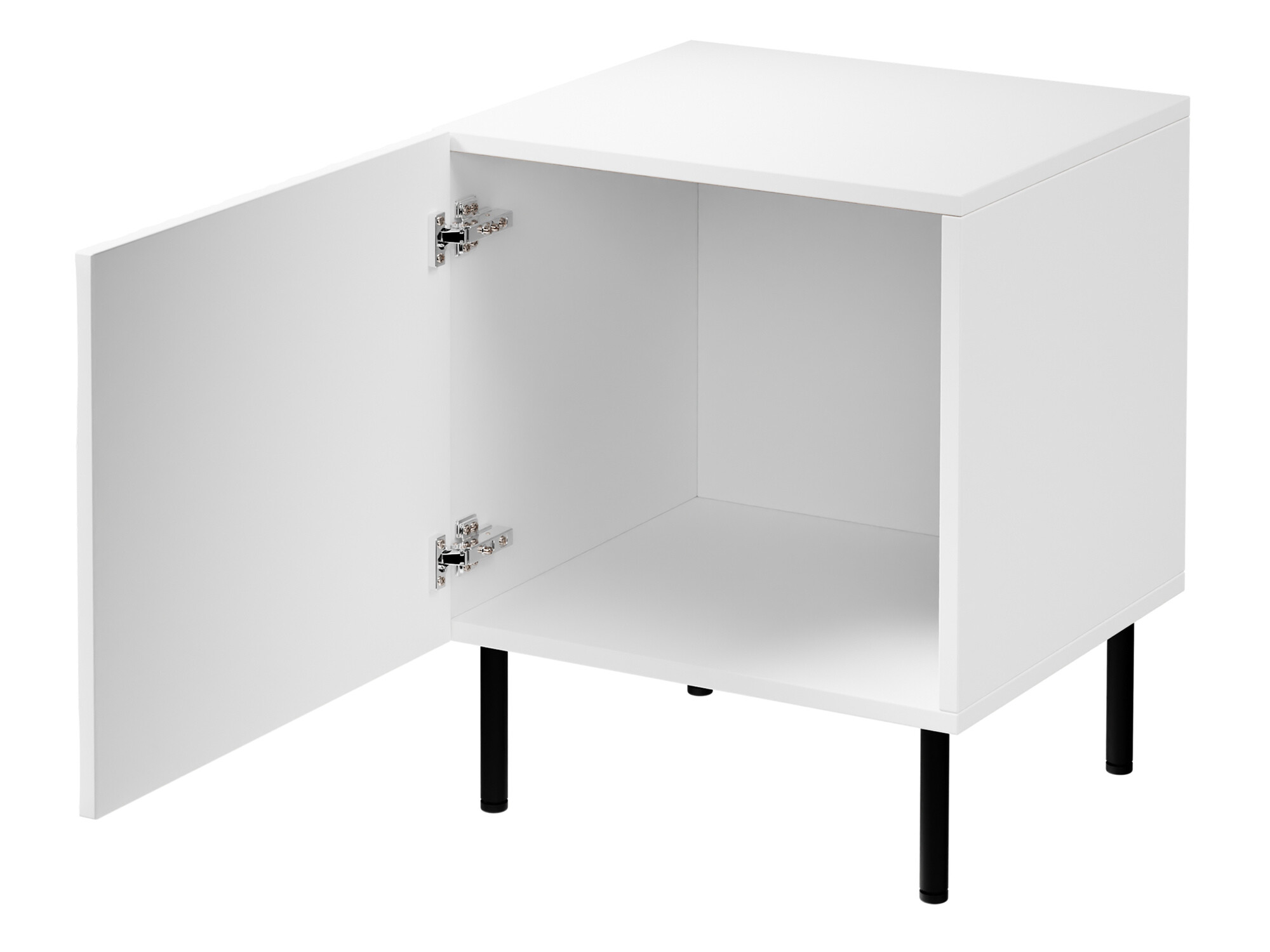 Set noćnih ormarića Lorelbo 102 (Вотан храст + Crno)