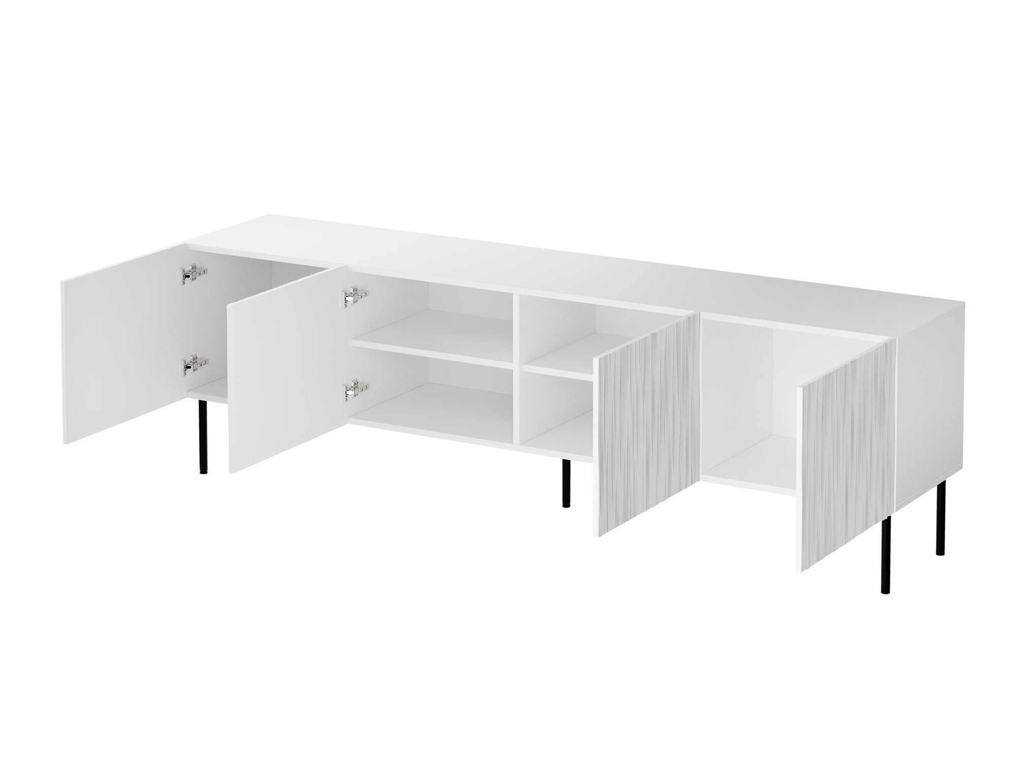 Set za dnevnu sobu Lorelbo 104 (Вотан храст + Crno)