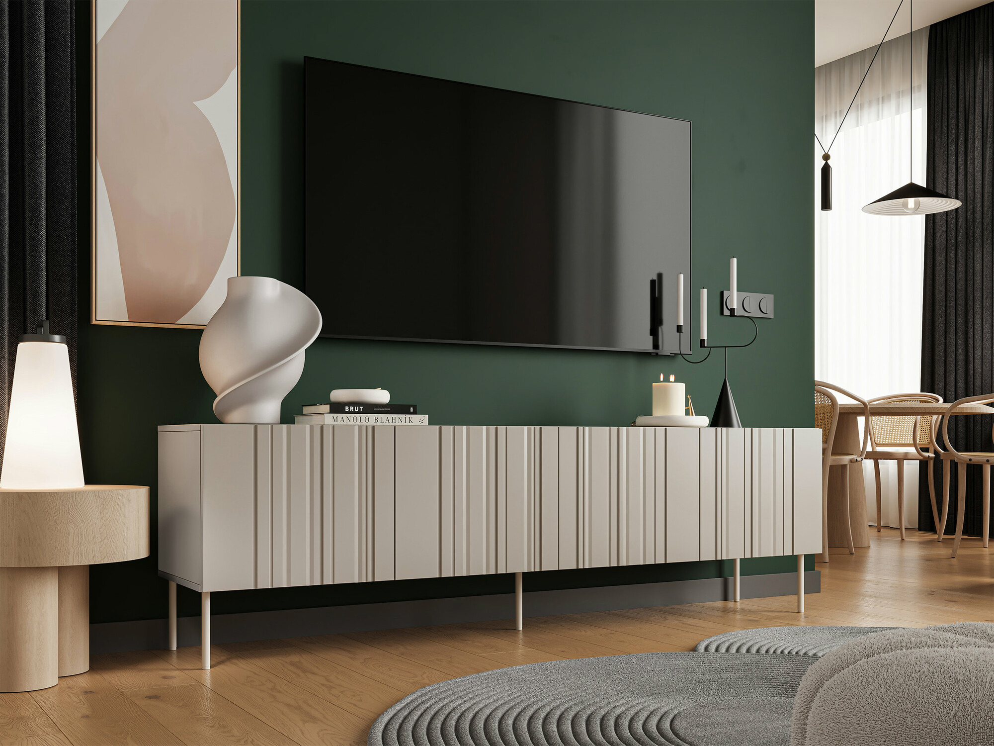 TV komoda Evavese 103 (Bež)