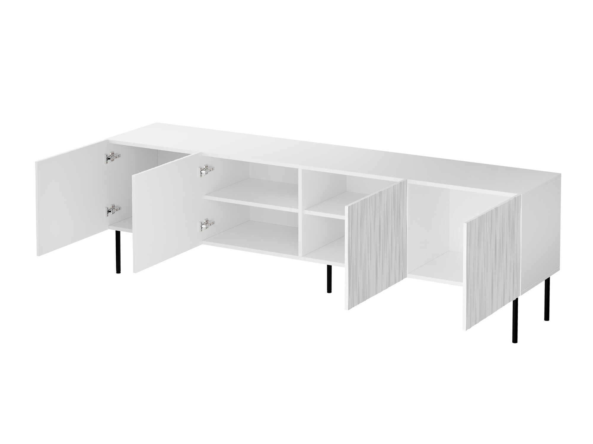 TV komoda Lorelbo 103 (Crno + Zlatna)